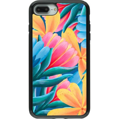 Coque iPhone 7 Plus / 8 Plus - Hybrid Armor noir Spring 23 colorful flowers