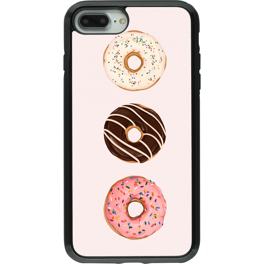 Coque iPhone 7 Plus / 8 Plus - Hybrid Armor noir Spring 23 donuts