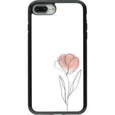 Coque iPhone 7 Plus / 8 Plus - Hybrid Armor noir Spring 23 minimalist flower