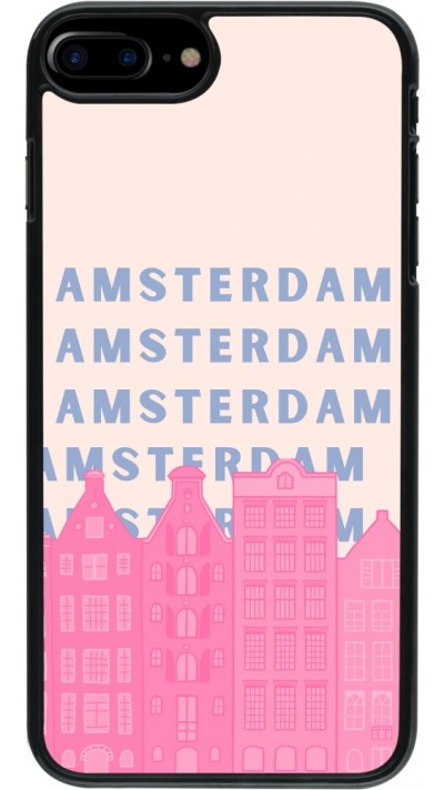 Coque iPhone 7 Plus / 8 Plus - Amsterdam Pink Print