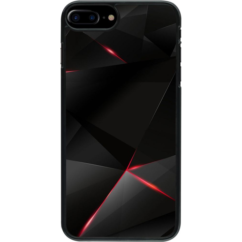 Coque iPhone 7 Plus / 8 Plus - Black Red Lines