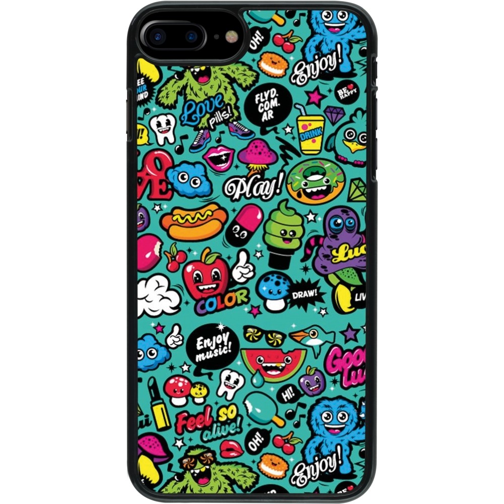 iPhone 7 Plus / 8 Plus Case Hülle - Cartoons old school