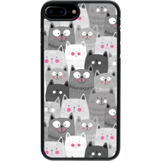 Coque iPhone 7 Plus / 8 Plus - Chats gris troupeau