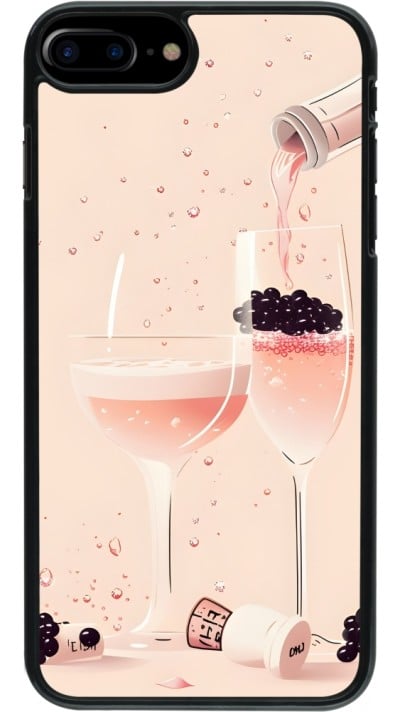 Coque iPhone 7 Plus / 8 Plus - Champagne Pouring Pink