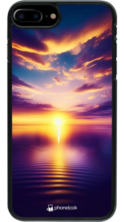 Coque iPhone 7 Plus / 8 Plus - Coucher soleil jaune violet