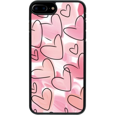 Coque iPhone 7 Plus / 8 Plus - Easter 2023 pink hearts