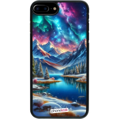 Coque iPhone 7 Plus / 8 Plus - Fantasy Mountain Lake Sky Stars