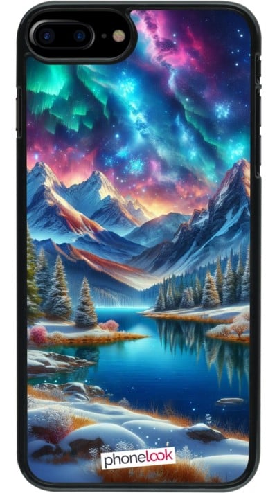 Coque iPhone 7 Plus / 8 Plus - Fantasy Mountain Lake Sky Stars