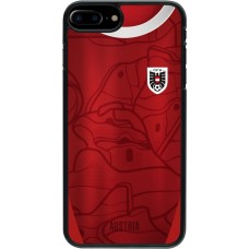 Coque iPhone 7 Plus / 8 Plus - Maillot de football Autriche personnalisable