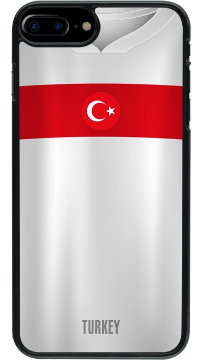 Coque iPhone 7 Plus / 8 Plus - Maillot de football Turquie personnalisable