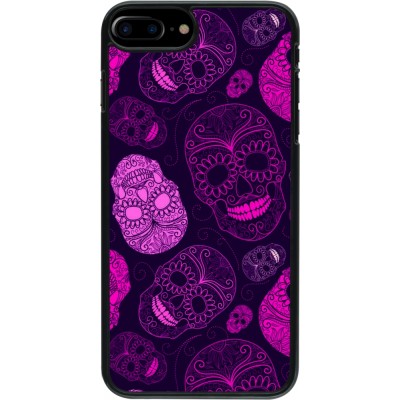 Coque iPhone 7 Plus / 8 Plus - Halloween 2023 pink skulls