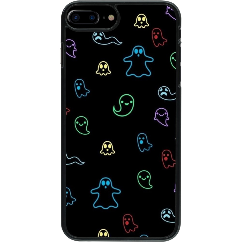 Coque iPhone 7 Plus / 8 Plus - Halloween 2024 colorful ghosts