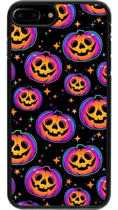 Coque iPhone 7 Plus / 8 Plus - Halloween 2024 rainbow pumpkins