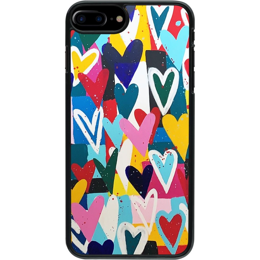 Coque iPhone 7 Plus / 8 Plus - Joyful Hearts