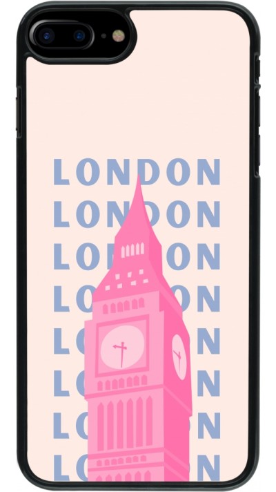 Coque iPhone 7 Plus / 8 Plus - London Pink Print