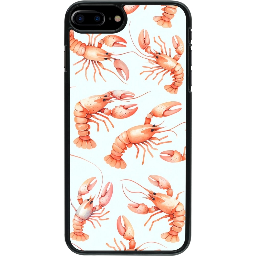 Coque iPhone 7 Plus / 8 Plus - Pattern de homards pastels