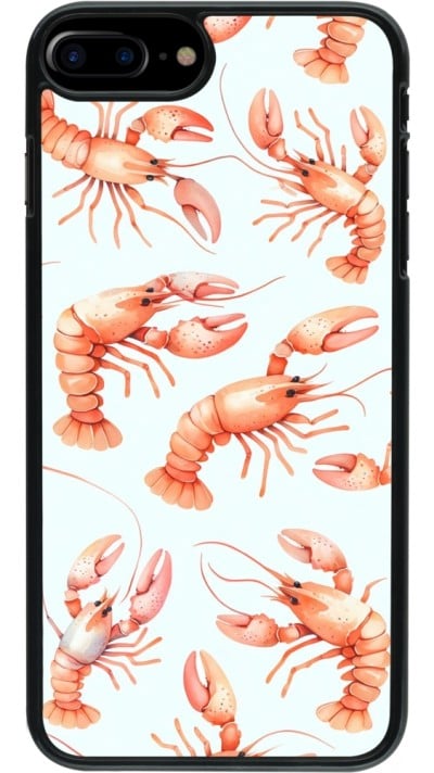 Coque iPhone 7 Plus / 8 Plus - Pattern de homards pastels