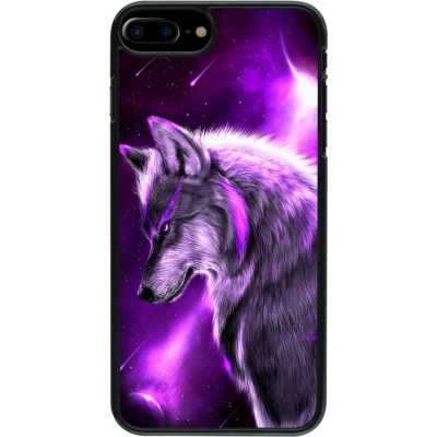 Coque iPhone 7 Plus / 8 Plus - Purple Sky Wolf