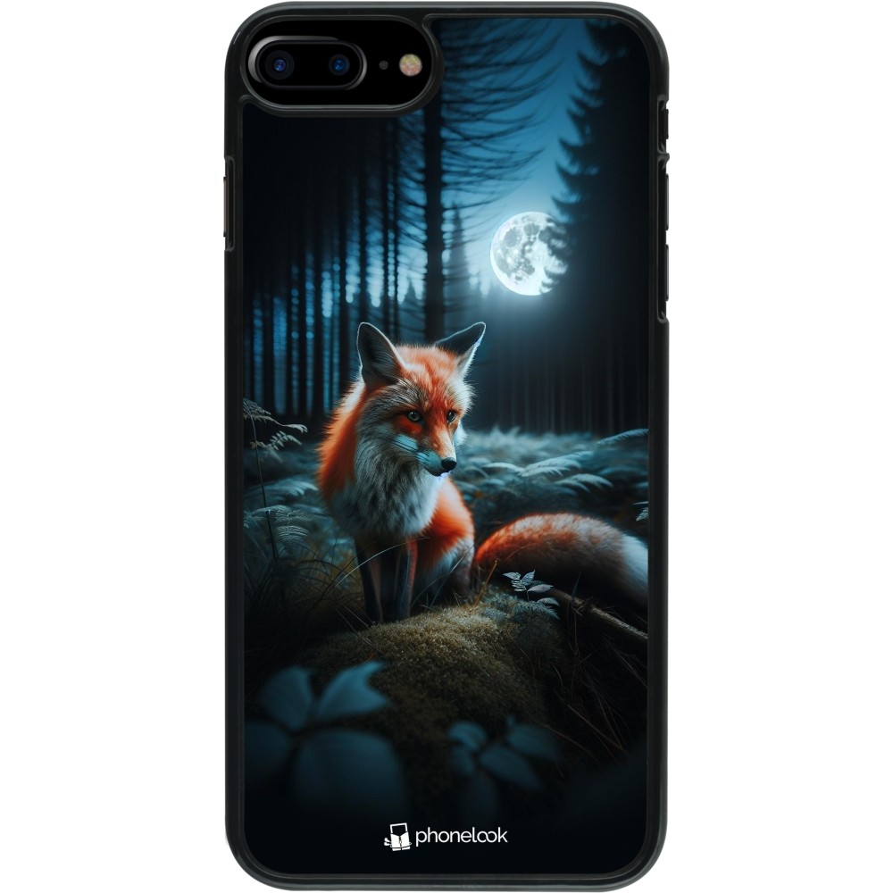 Coque iPhone 7 Plus / 8 Plus - Renard lune forêt