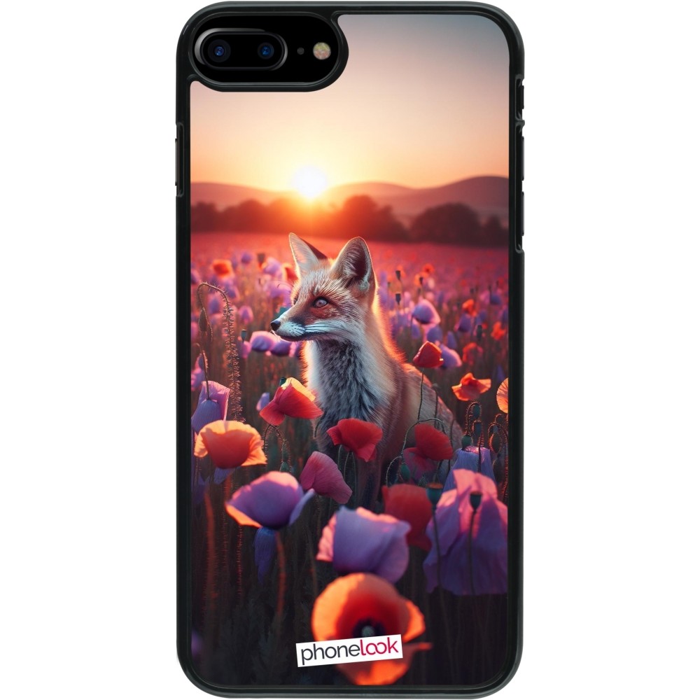 Coque iPhone 7 Plus / 8 Plus - Renard pourpre au crépuscule