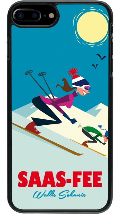 Coque iPhone 7 Plus / 8 Plus - Saas-Fee Ski Downhill