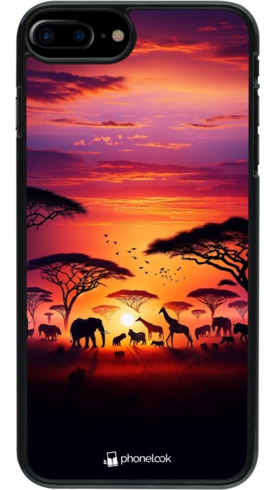 Coque iPhone 7 Plus / 8 Plus - Safari sunset wildlife