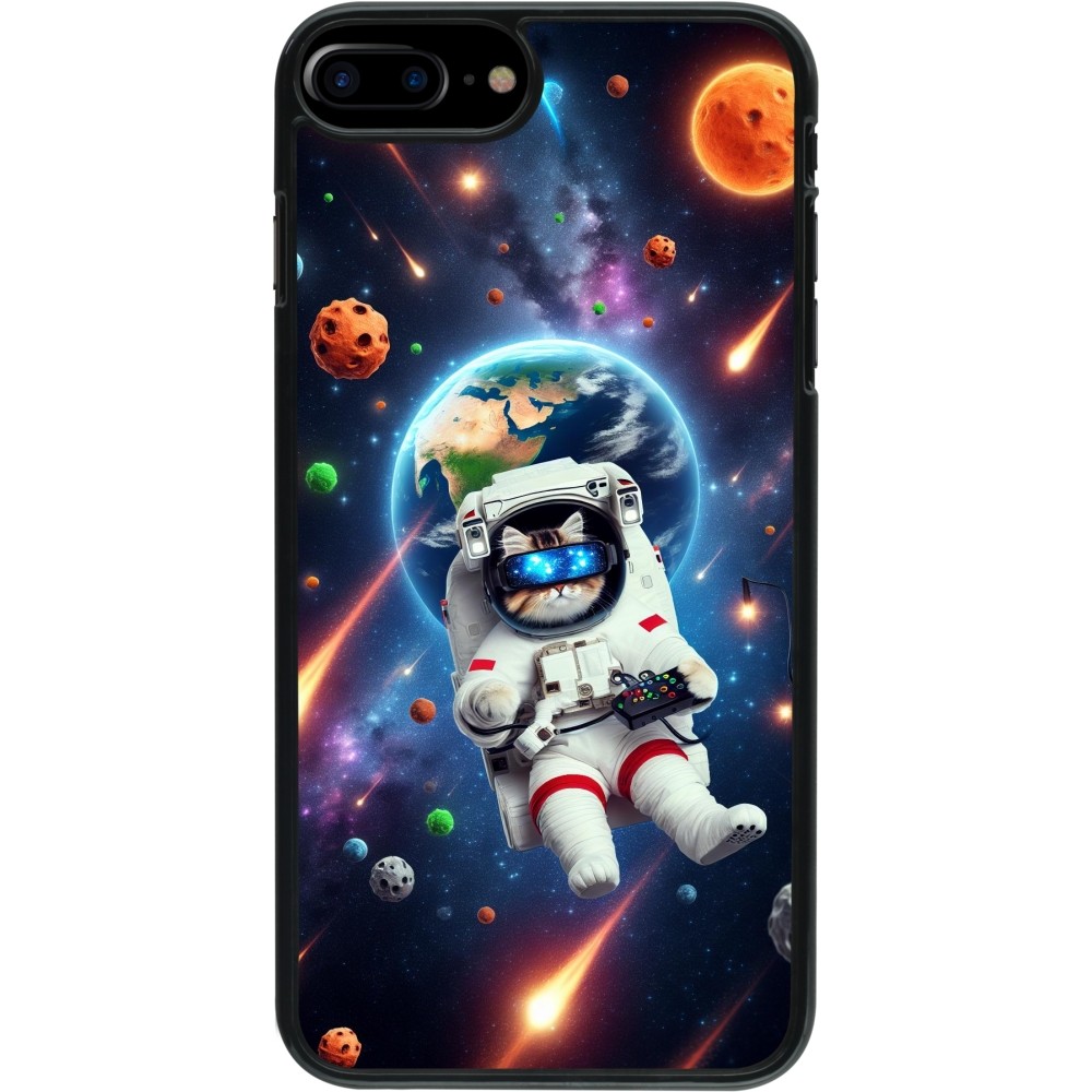 Coque iPhone 7 Plus / 8 Plus - VR SpaceCat Odyssey