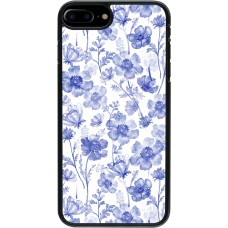 Coque iPhone 7 Plus / 8 Plus - Spring 23 watercolor blue flowers