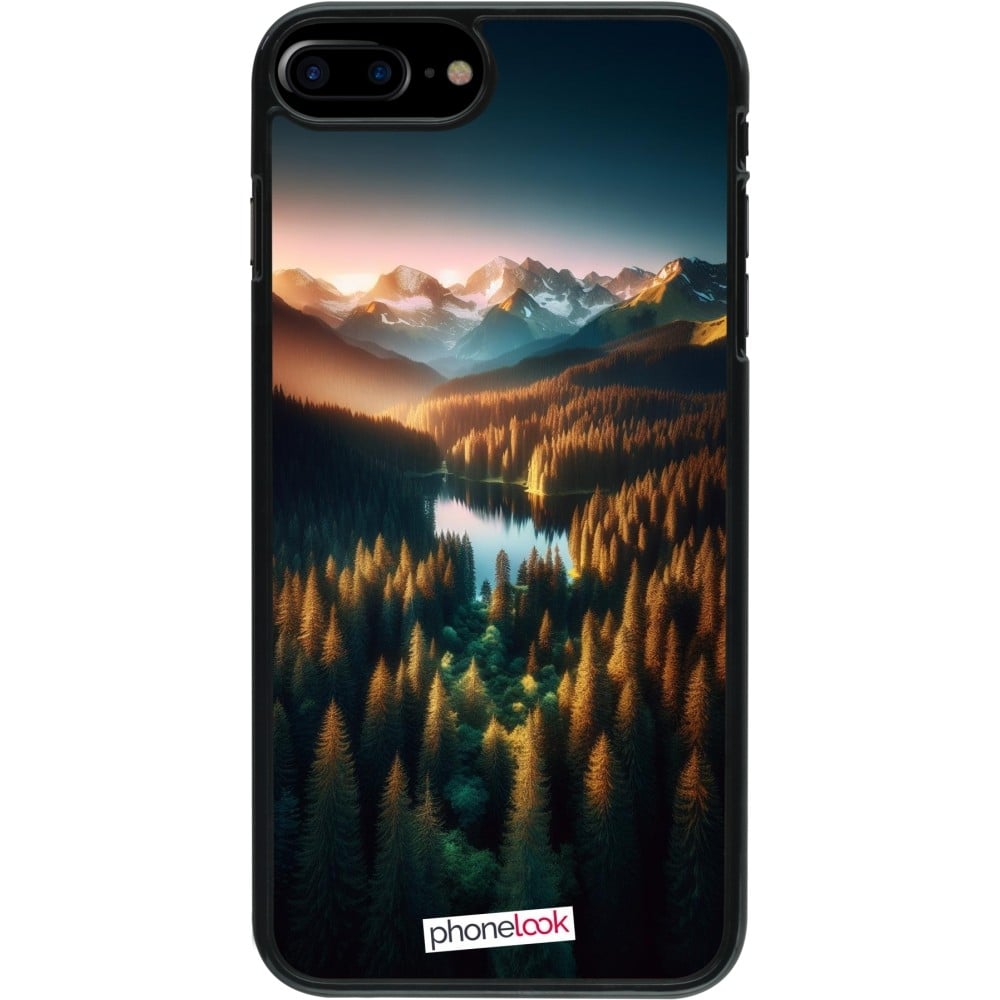 Coque iPhone 7 Plus / 8 Plus - Sunset Forest Lake