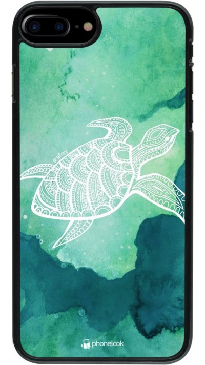 Coque iPhone 7 Plus / 8 Plus - Turtle Aztec Watercolor