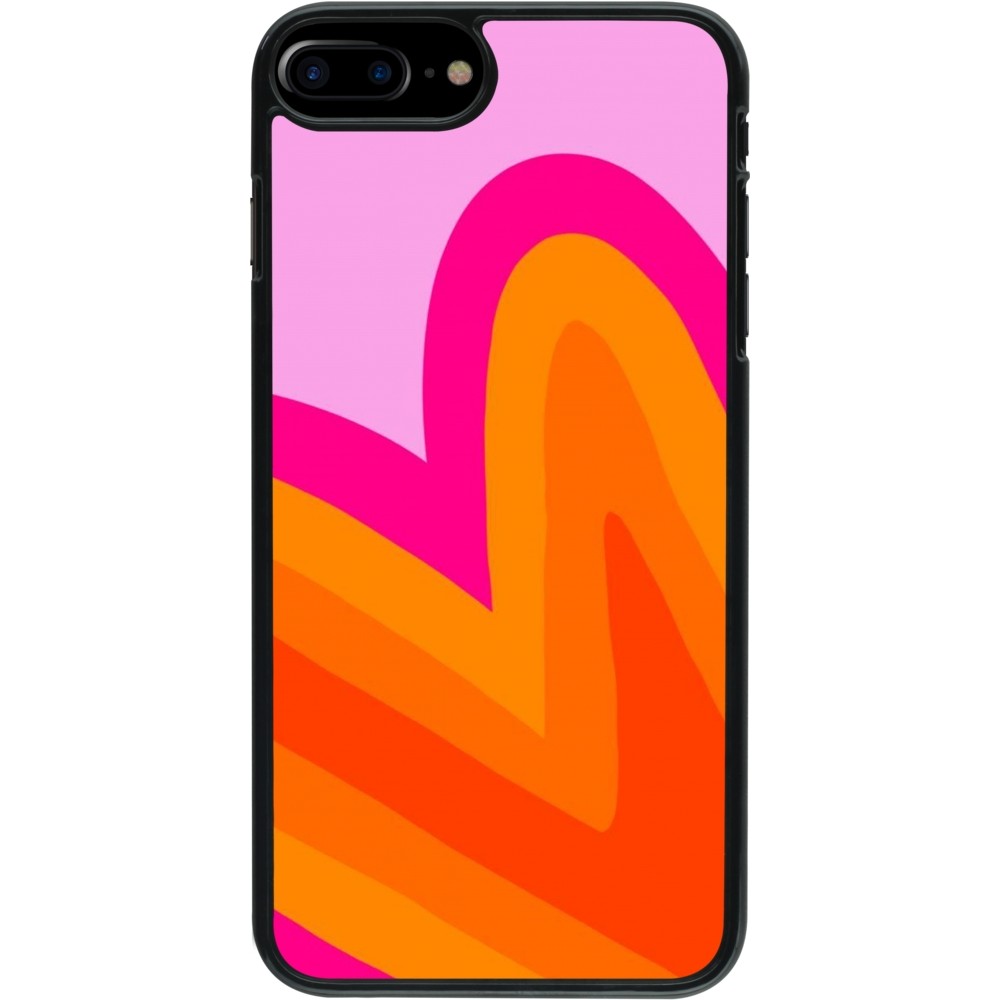 Coque iPhone 7 Plus / 8 Plus - Valentine 2024 heart gradient