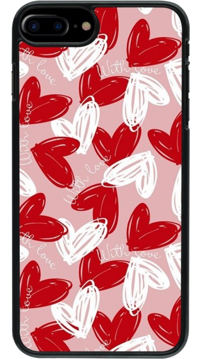 Coque iPhone 7 Plus / 8 Plus - Valentine 2024 with love heart