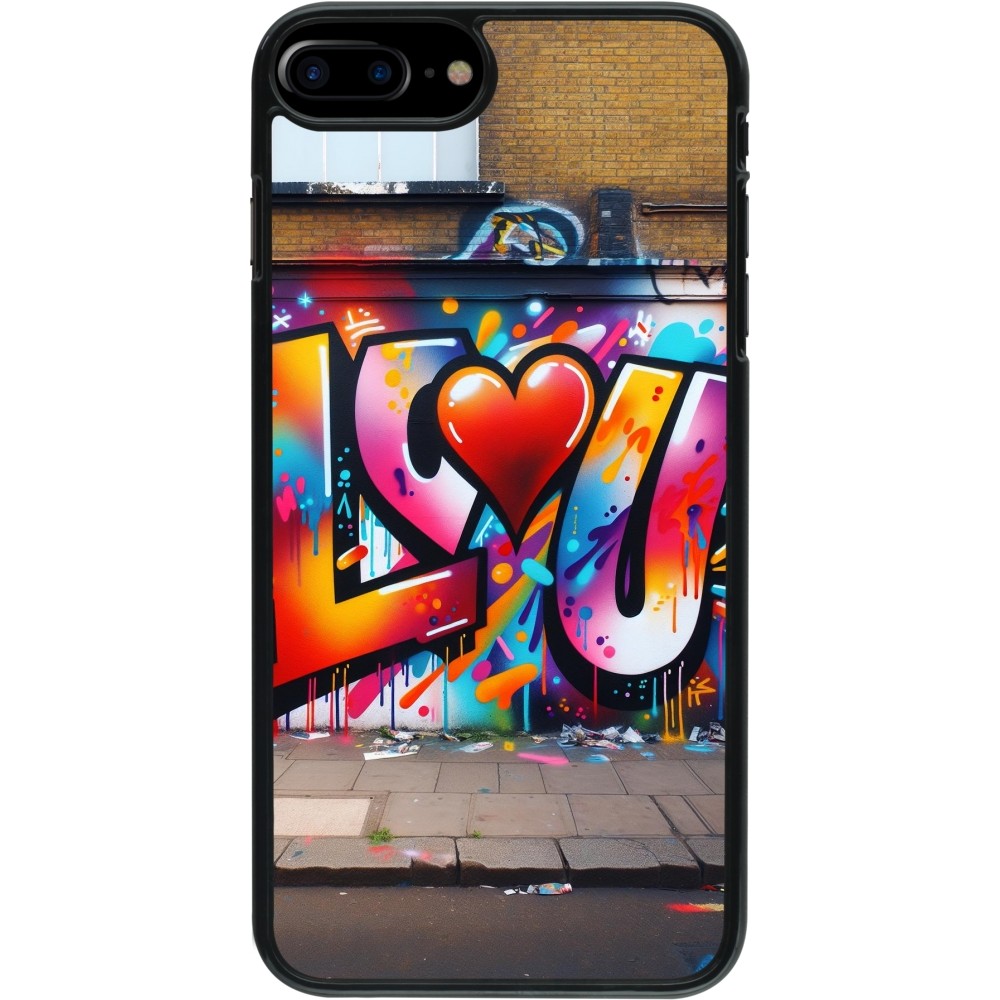 Coque iPhone 7 Plus / 8 Plus - Valentine 2025 Love U Tag