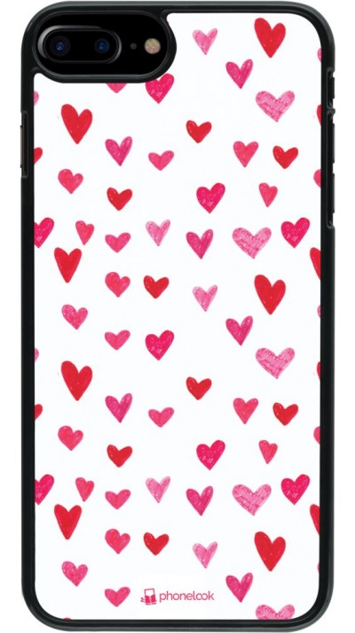 Coque iPhone 7 Plus / 8 Plus - Valentine 2022 Many pink hearts