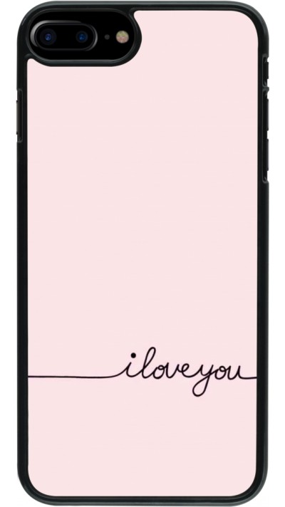 Coque iPhone 7 Plus / 8 Plus - Valentine 2023 i love you writing