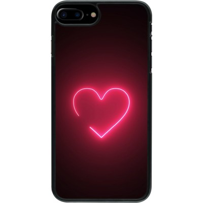 Coque iPhone 7 Plus / 8 Plus - Valentine 2023 single neon heart