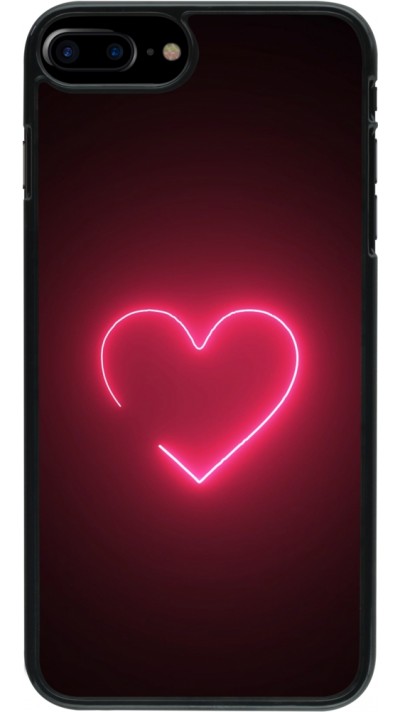 Coque iPhone 7 Plus / 8 Plus - Valentine 2023 single neon heart