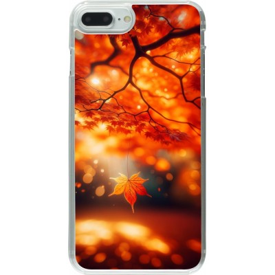 Coque iPhone 7 Plus / 8 Plus - Plastique transparent Automne Magique Orange