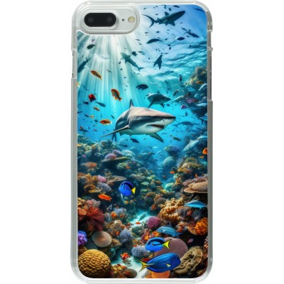 Coque iPhone 7 Plus / 8 Plus - Plastique transparent Bora Bora Mer et Merveilles