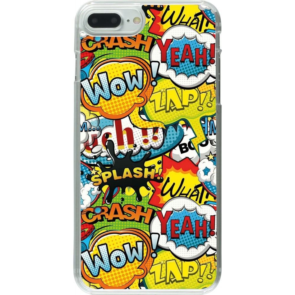 Coque iPhone 7 Plus / 8 Plus - Plastique transparent Cartoons slogans