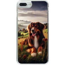 Coque iPhone 7 Plus / 8 Plus - Plastique transparent Chien Campagne Suisse