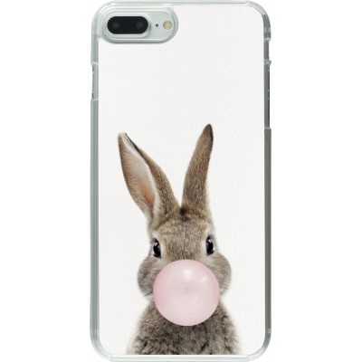 Coque iPhone 7 Plus / 8 Plus - Plastique transparent Easter 2023 bubble gum bunny