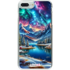 Coque iPhone 7 Plus / 8 Plus - Plastique transparent Fantasy Mountain Lake Sky Stars