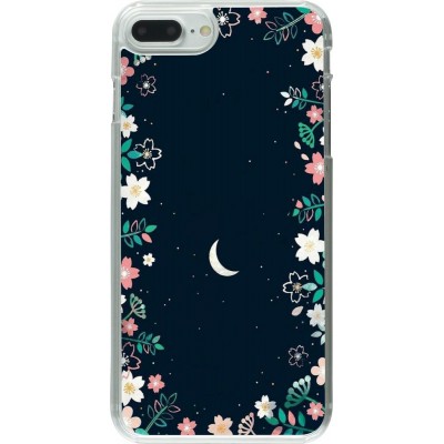 Coque iPhone 7 Plus / 8 Plus - Plastique transparent Flowers space