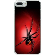 Coque iPhone 7 Plus / 8 Plus - Plastique transparent Halloween 2023 spider black widow