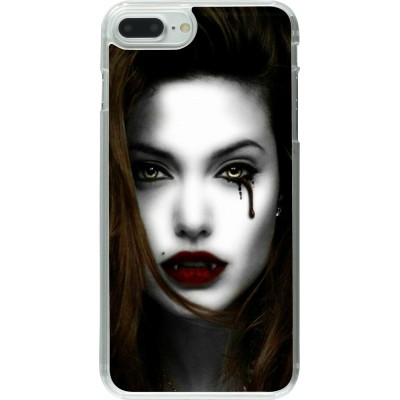 Coque iPhone 7 Plus / 8 Plus - Plastique transparent Halloween 2023 gothic vampire