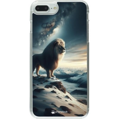 Coque iPhone 7 Plus / 8 Plus - Plastique transparent Le lion blanc