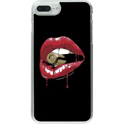 Coque iPhone 7 Plus / 8 Plus - Plastique transparent Lips bullet