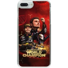 Coque iPhone 7 Plus / 8 Plus - Plastique transparent Max Verstappen Champion 2023