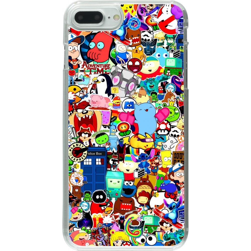 Coque iPhone 7 Plus / 8 Plus - Plastique transparent Mixed cartoons